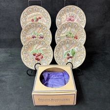 Philippe Deshoulieres Limoges France Chamarande Pattern 6  Canape Bread/ Butter 