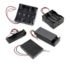 Battery Holder Case Box with 4" Wire Leads for 3X Series AA Batteries 4.5V