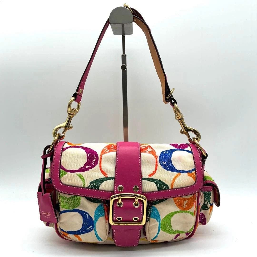 Coach ピンク ショルダーバッグ バッグ & ハンドバッグ 女性用 | eBay
