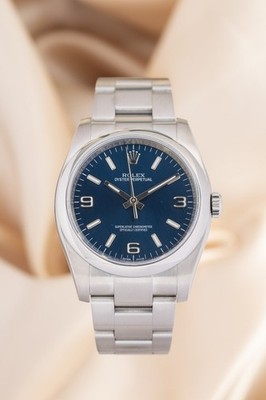 Rolex Oyster Perpetual 36 Automatik Blau 116000 Original Papiere + Box