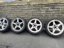 VAUXHALL ASTRA H MK5 SET 4 PENTA ALLOY WHEELS 18 VECTRA ZAFIRA EXCELLENT TYRES