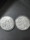 Legendary Warriors - 1 oz Sitting Bull Silver Round & 1 oz Geronimo Silver Round