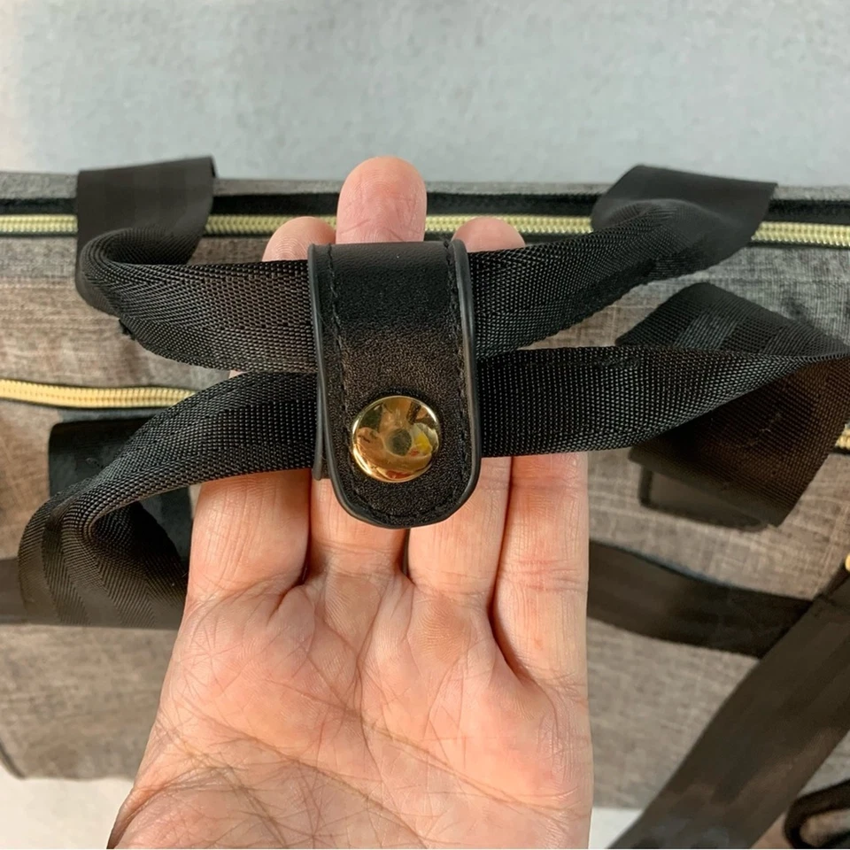 Bolso de Pañales Ruvalino Grande Bolso de Hombro de Viaje Gris Nuevo sin Etiquetas Sin Almohadilla Cambiante Foto 3 de 4