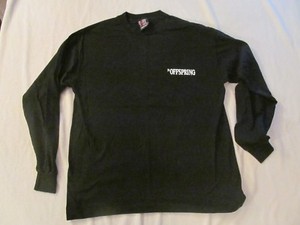 OFFSPRING THICK BLACK LONG SLEEVE SHIRT- NEVER WORN & STICKERS