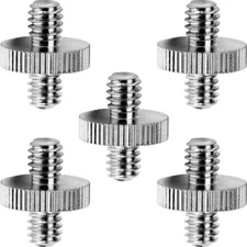 	Standard 1/4-20 Male to 1/4-20 Male Threaded Tripod Screw Adapter Standard	