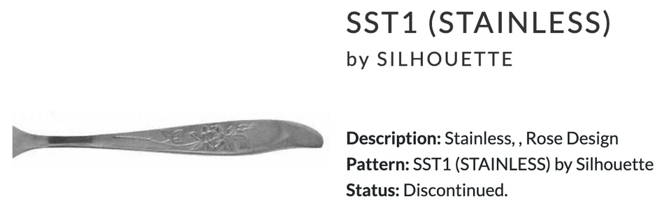 Juego de 14 piezas de colección mcm Silhouette SST1 patrón rosa acero inoxidable Japón Foto 2 de 4