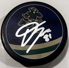 DAKOTA JOSHUA SIGNED VANCOUVER CANUCKS HOCKEY PUCK W/ CASE COA