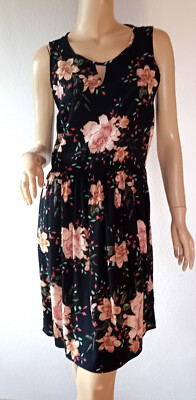 VERO MODA  feminines Sommerkleid KAILA-BLACK floraler Druck  Gr.M-Neu