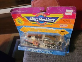 Sealed New Micro Machines Semi Truck Collection #4 Heavy Workers Galoob 1989