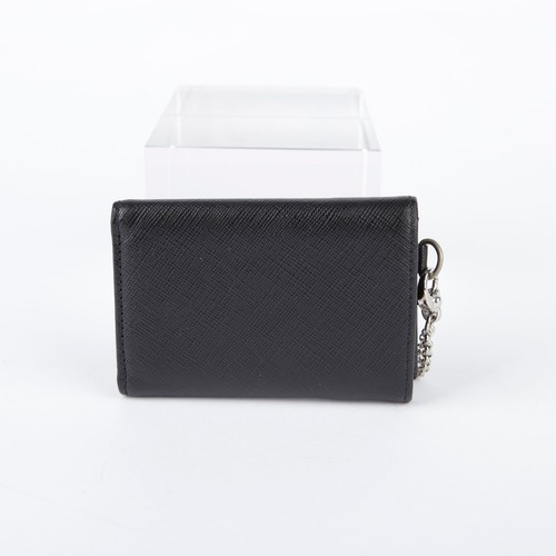 Portefeuille bracelet chaîne logo officiel cuir noir blanc cassé 10 x 7 x 2 26421111