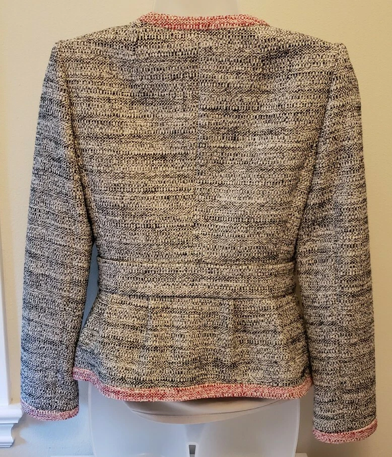 Belted hot sale tweed jacket