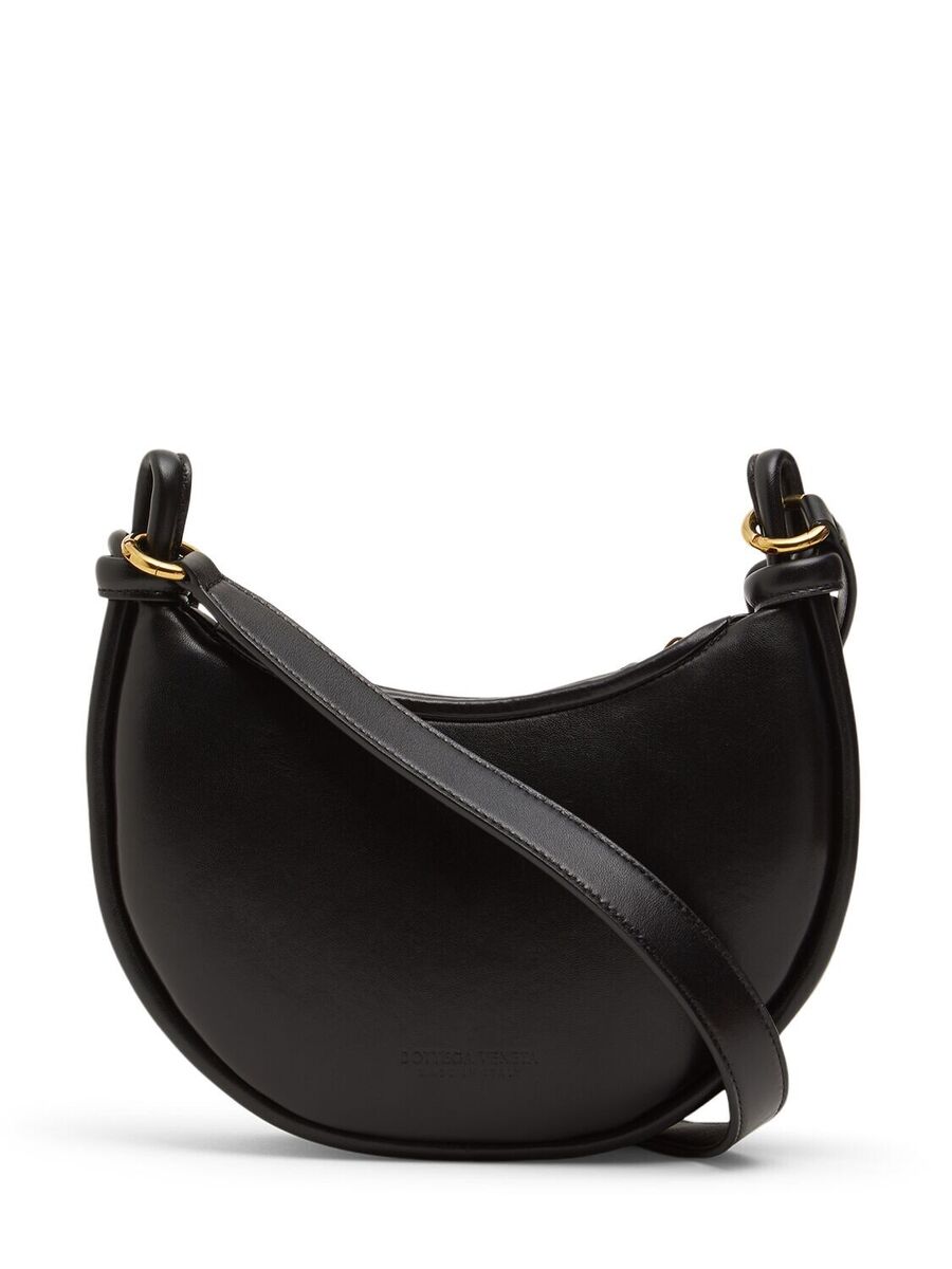 BOTTEGA VENETA Gemelli Messenger $3200 Black Leather