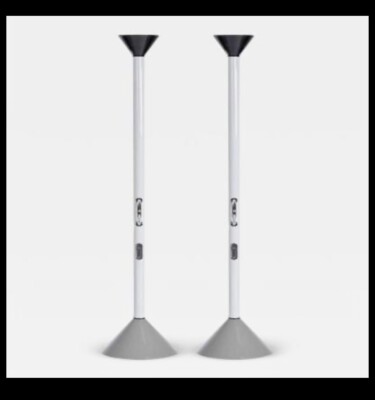 Artemide Callimaco Floor Lamp White Body Black Head Extremely Rare Color
