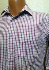 RARE MEN'S SHIRT VAN HEUSEN SHORT SLEEVE IN THE CELL COTTON SIZE 44 17 1/2 L