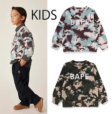 A BATHNIG APE BAPE KIDS MAP CAMO BAPE CREWNECK SWEATSHIRT 1L30313003 z