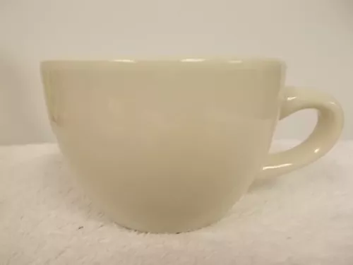 Vintage Ultima China Ivory White Heavy Porcelain Coffee Cup Mug Restaurant Ware