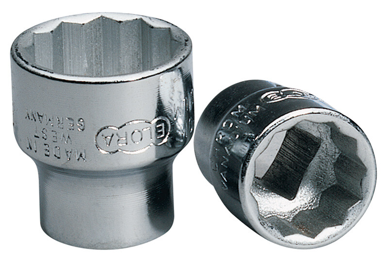 Draper 12mm 3/8"" Square Drive Elora Bi-Hexagon Socket 25888