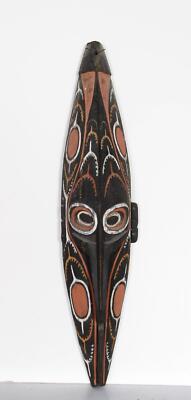 African or Oceanic Objects, Double Eyes Mask (20), Hand-Carved and Painted Mask