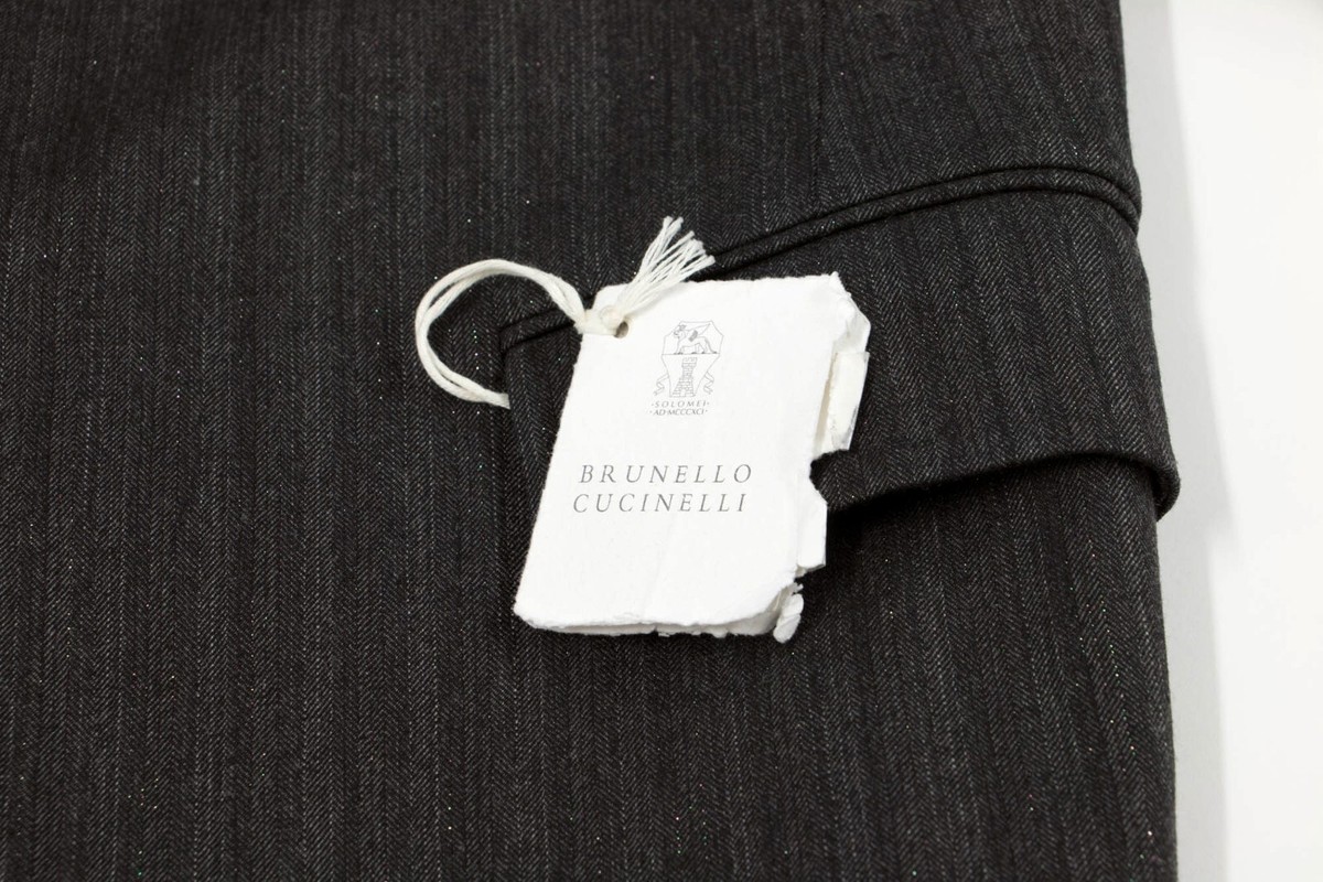 NWT$5495 Brunello Cucinelli Women's Sparkly Herringbone