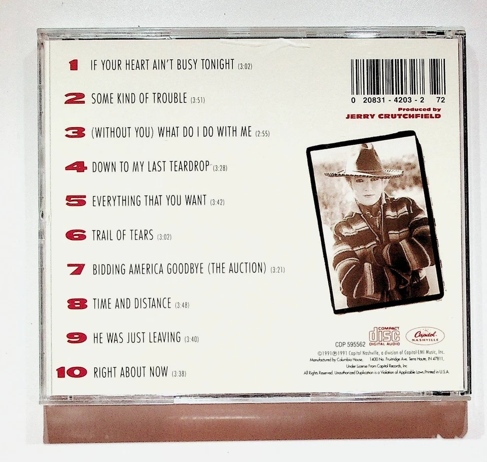 1991 Tanya Tucker What Do I Do With Me CD - Imagem 2 de 2