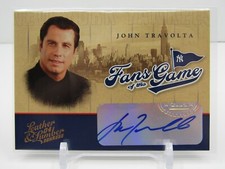 JOHN TRAVOLTA 2004 LEATHER & LUMBER FANS OF THE GAME AUTOGRAPH! YANKEES! 