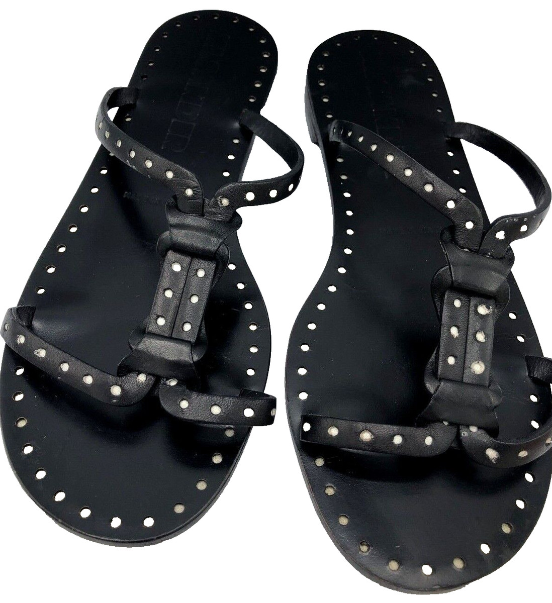 Jil Sander Black Leather Ladies Sandals Size 36 1/2 View 5