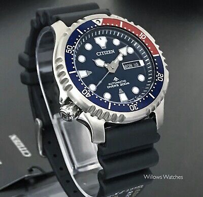 Citizen Promaster Automatic Mens Pepsi 200m Divers Watch NY0086-16LE Brand New | eBay