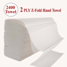 Z Fold Hand Towels 2Ply White (2400) Paper Hand Towels Washroom Industrial