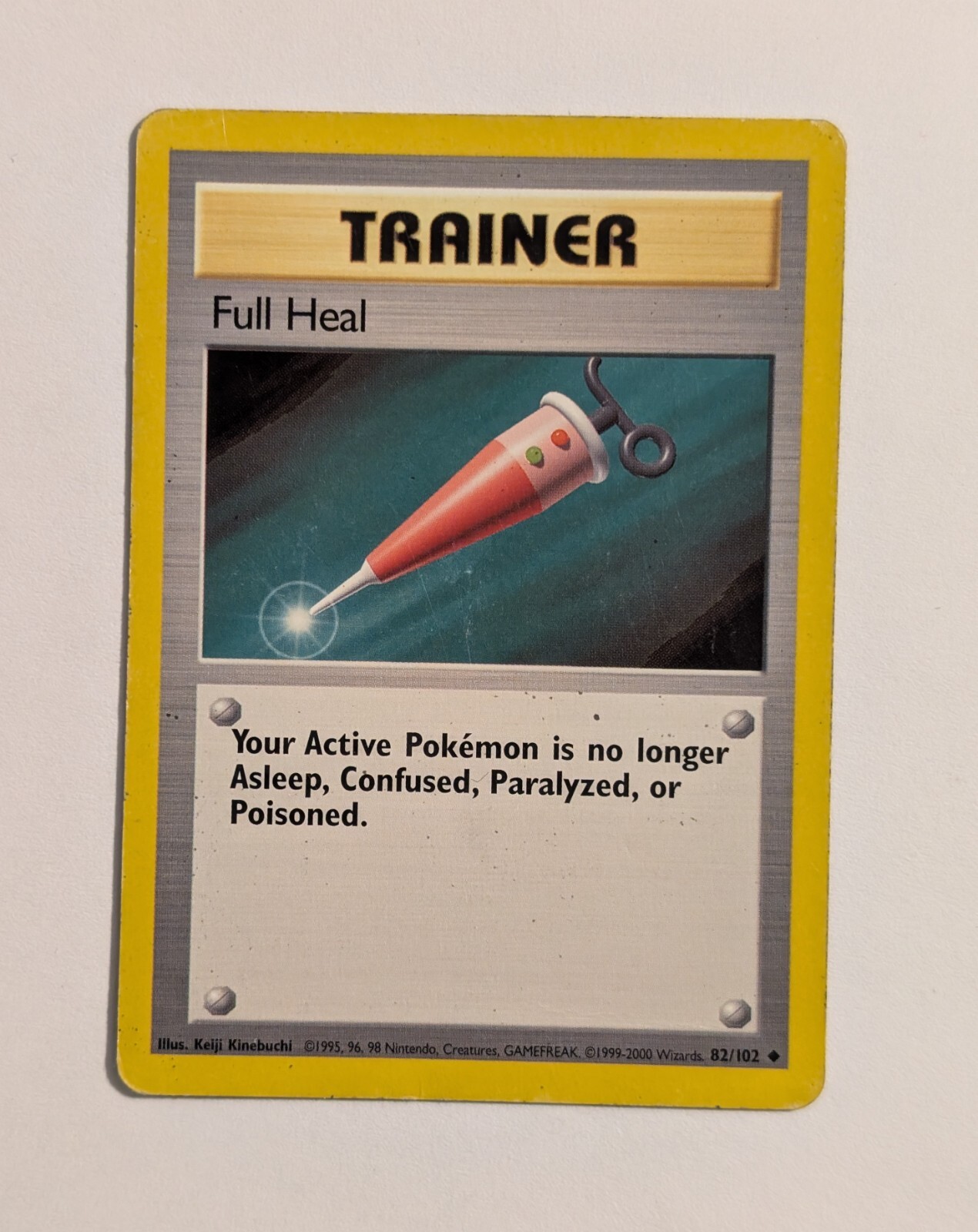 Full Heal 82/102 - Vtg Pokemon Trainer Card Uncommon - Nintendo 1999-2000 WOTC