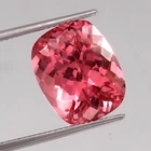 Natural Flawless Ceylon Padparadscha Sapphire Loose Cushion Cut Gemstone 13x9 MM