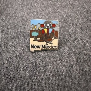 NEW MEXICO Vintage State Enamel Lapel Hat Pin