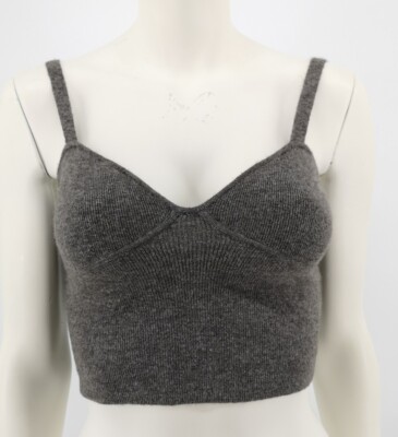 Wilfred Damen grau Träger Strick Ripp Detail Crop Top Gr. XS - gut gebraucht