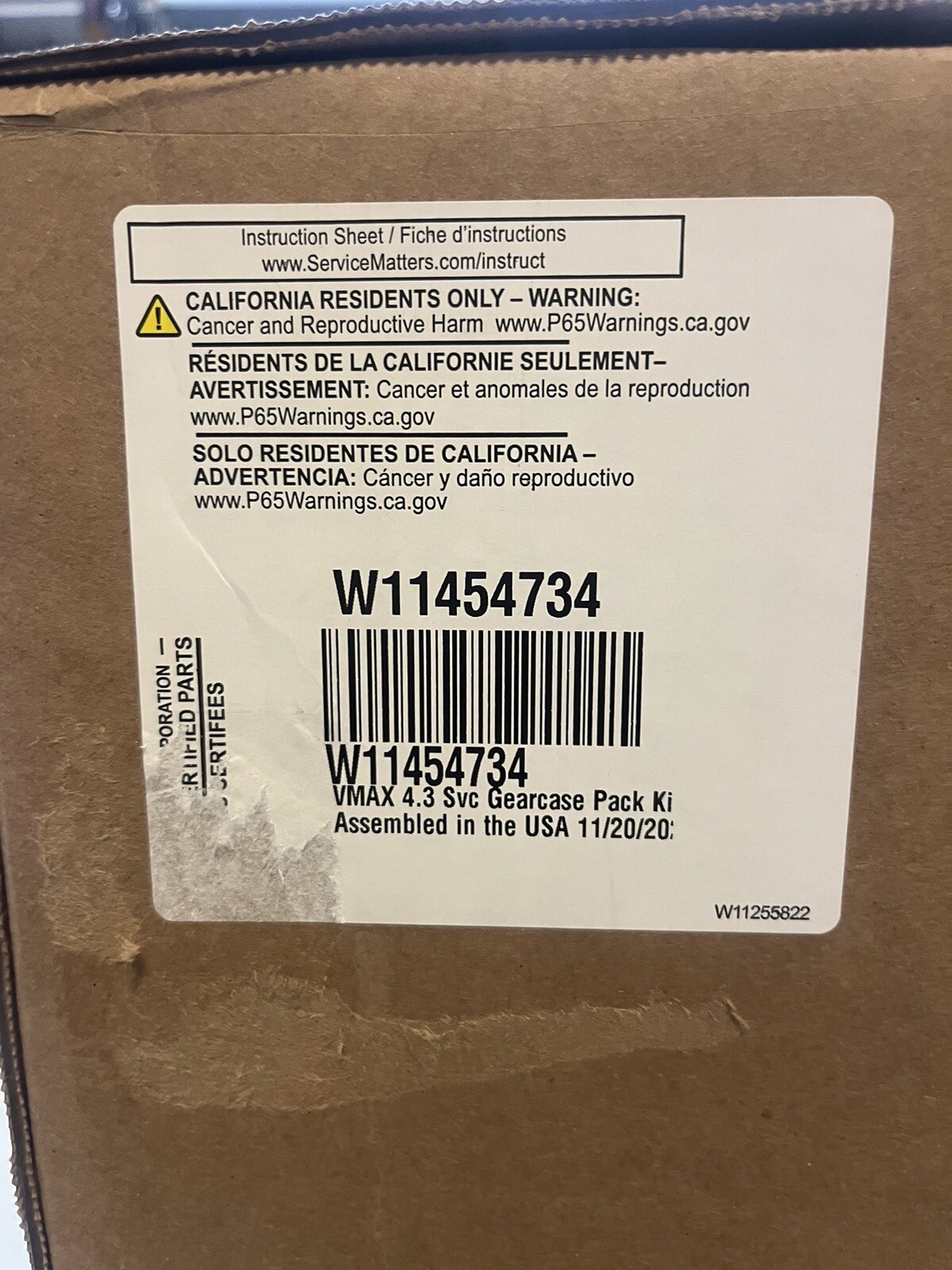 Whirlpool OEM W11454734 Washer Transmission Gearcase OEM eBay