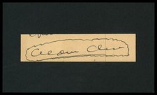 ALDEN CHASE aka Stephen Chase (1902-1982) autograph cut | "The Blob" - signed