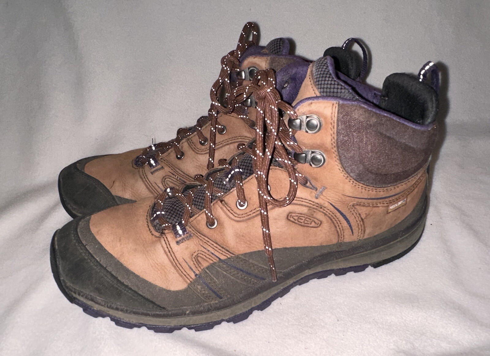 Stivali da trekking KEEN Terradora Mid donna taglia 11 1017751 impermeabili marrone e viola