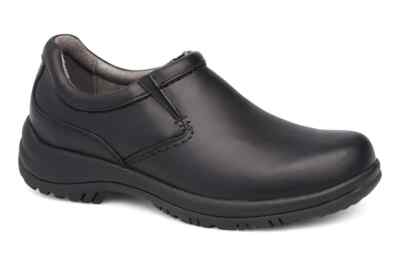 Dansko Wynn Black Smooth Men's Comfort Shoes - Size EU 46