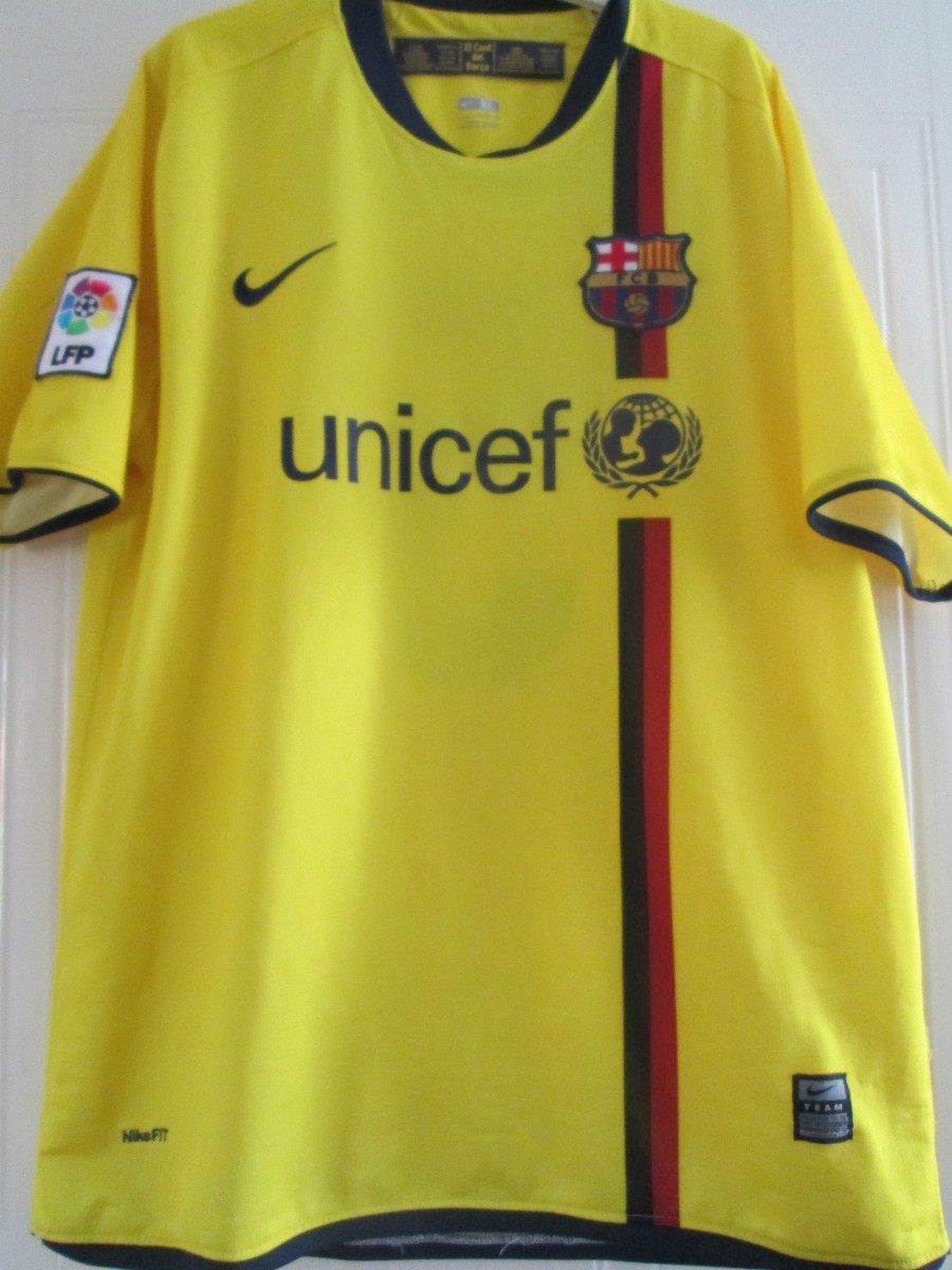 Barcelona Puyol 5 2008-2009 Away Football Shirt Size Extra Large