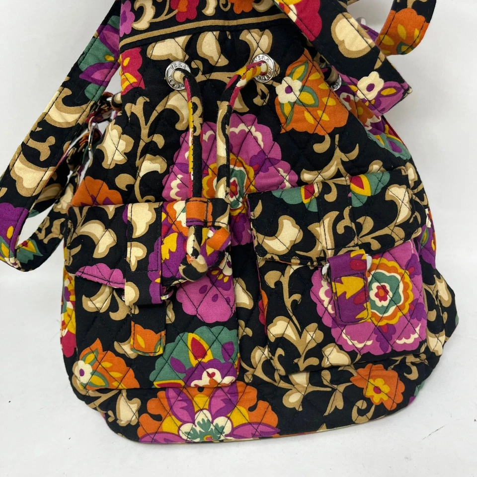 Bolso Vera Bradley Cubo y Cordón Mujer Multicolor Floral Correa Ajustable Foto 2 de 4