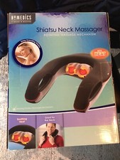 HoMEDICS Shiatsu Neck Massager with Heat, NMS-300 - NEW OPEN BOX