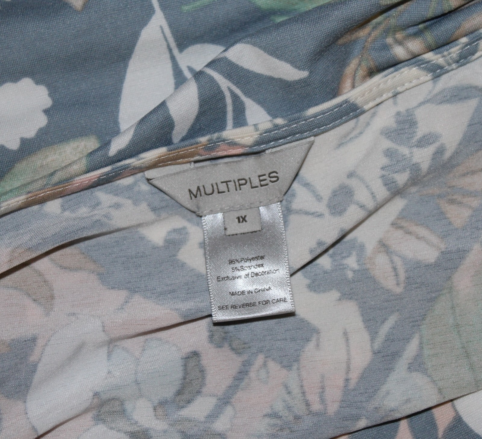 Multiples Sz 1X SOFT Patchwork FLORAL Beautiful A… - image 3