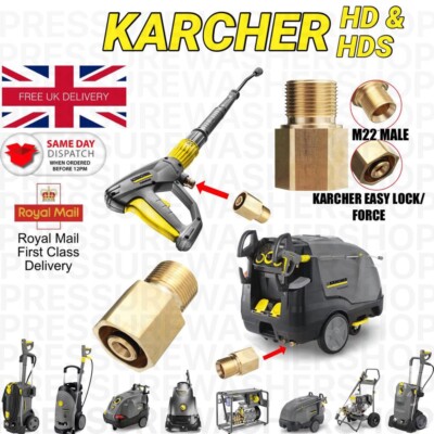 KÄRCHER EASY - LOCK FORCE X M22 STECKER SCHLAUCHPISTOLE ADAPTER WANDLER KUPPLUNG TR22 F