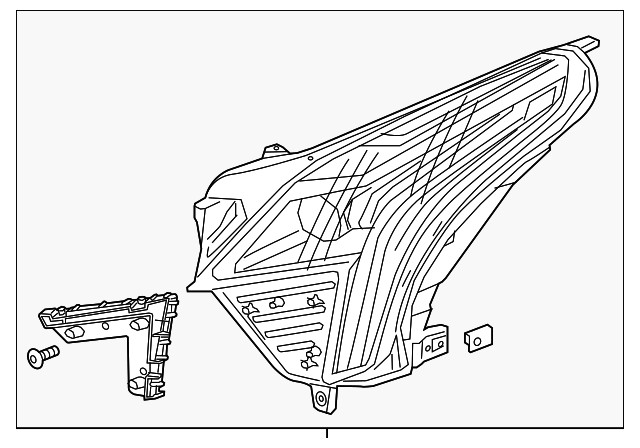 Headlight LED AFS LH Driver Side Fit 2017-2021 Cadillac XT5  