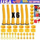 6X Replacement Gas Can Spout Nozzle Vent Kit for Plastic Gas Cans Old Style  Cap