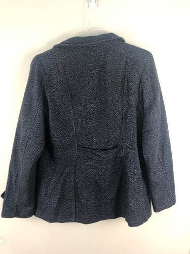 Croft & Barrow Pea Coat Womens Small Double Breasted Lined Jacket Gray - Picture 6 of 10