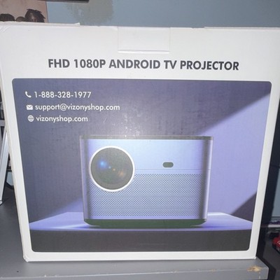 VIZONY Q8 1080P Android TV LCD Desktop Projector Auto Focus Keystone