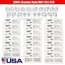 10X AZDENT Dental Orthodontic Brackets Brace Mini Standard Roth MBT 018 022