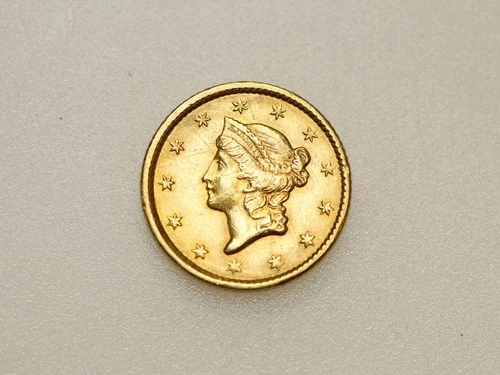 1853-P $1 LIBERTY HEAD ONE DOLLAR GOLD COIN