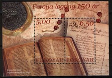 Faroe Islands 2002, MS 150th Anniv reintroduction of Løgting MNH, Mi Bl 13