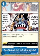 Please Take Me with You!! I Can Be of Great Help to You!! OP14-059 One Piece NM