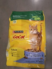 Purina Go-Cat Adult Herring & Vegetables Dry Cat Food 10kg! 3.76 per kilo